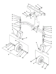 Front Axle & Tire Assembly parts for White Outdoor Zero-Turn Mower 53AC265K190 from AppliancePartsPros.com