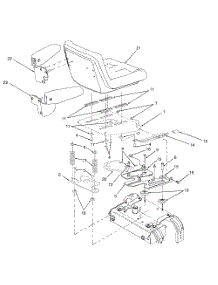 Seat Assembly parts for White Outdoor Zero-Turn Mower 53AC265K190 from AppliancePartsPros.com