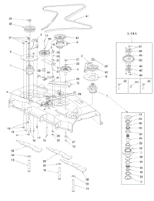 54-Inch Deck Drive And Spindle Assembly parts for White Outdoor Zero-Turn Mower 53AC275K190 from AppliancePartsPros.com