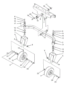 Front Axle And Tire Assembly parts for White Outdoor Zero-Turn Mower 53BA1A7K190 from AppliancePartsPros.com