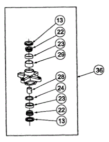 44-Inch Deck Spindle Assembly parts for White Outdoor Zero-Turn Mower 53AA1A5L190 / 2001 from AppliancePartsPros.com