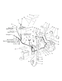 Battery, Electric Components And Switches parts for White Outdoor Zero-Turn Mower ZT-1850 from AppliancePartsPros.com
