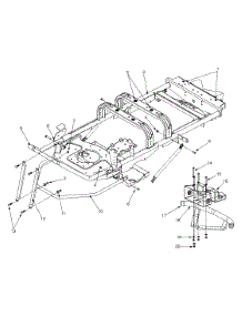 Frame Assembly And Attachments parts for White Outdoor Zero-Turn Mower ZT-1850 from AppliancePartsPros.com