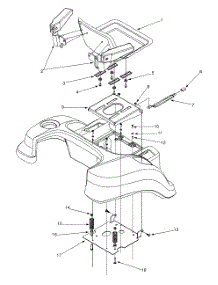 Seat Assembly parts for White Outdoor Zero-Turn Mower ZT-1850 from AppliancePartsPros.com