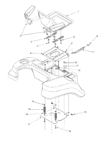 Seat Assembly parts for White Outdoor Zero-Turn Mower 53CA1A6M190 / 2001 from AppliancePartsPros.com
