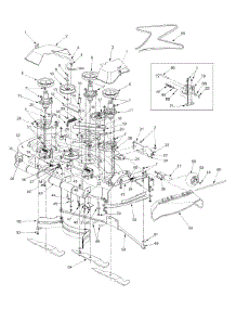 54-Inch Deck Assembly parts for White Outdoor Zero-Turn Mower 53CA1A7K190 / 2001 from AppliancePartsPros.com