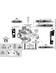 Label Map Zt42 parts for White Outdoor Zero-Turn Mower 17AJ2ACG / 2008 from AppliancePartsPros.com