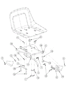 Seat Adjustment parts for White Outdoor Zero-Turn Mower 17AC2ACG790 / 2007 from AppliancePartsPros.com