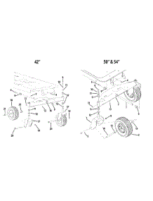 Front Axle & Wheels parts for White Outdoor Zero-Turn Mower 17AK2ACP090 / 2008 from AppliancePartsPros.com