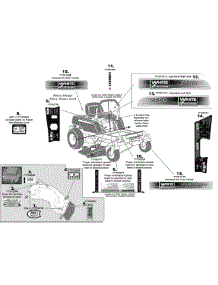 Label Map Zt50 parts for White Outdoor Zero-Turn Mower 17AK2ACP290 / 2008 from AppliancePartsPros.com