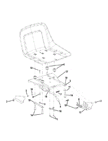 Seat Adjustment parts for White Outdoor Zero-Turn Mower 17BK2ACK / 2008 from AppliancePartsPros.com