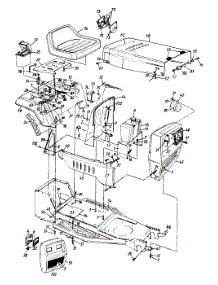 Hood Assembly parts for Wizard Lawn Tractor 132-451F098 / 1992 from AppliancePartsPros.com