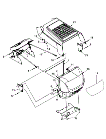 Hood Style 2 parts for Wizard Lawn Tractor 13AH662F098 / 2002 from AppliancePartsPros.com