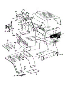 Hood Style "3" parts for Wizard Lawn Tractor 13AM673G098 / 2001 from AppliancePartsPros.com