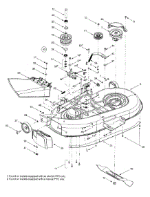 Deck Assembly "G" parts for Wizard Lawn Tractor 13AT618G098 / 2001 from AppliancePartsPros.com