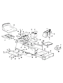 Seat And Frame Assembly parts for Wizard Lawn Tractor MTD9122A39 / 1993 from AppliancePartsPros.com