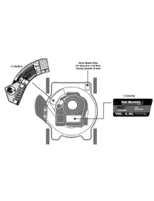 Label Map 11A-020B000 parts for Yard Machines Push Walk-Behind Mower 11A-020B000 / 2012 from AppliancePartsPros.com