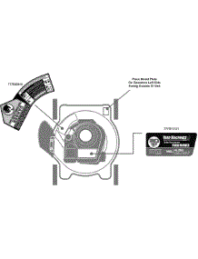 Label Map parts for Yard Machines Push Walk-Behind Mower 11A-020B029 / 2009 from AppliancePartsPros.com