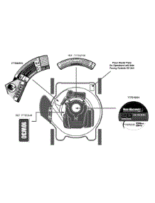 Label Map 11A-02Jv000 parts for Yard Machines Push Walk-Behind Mower 11A-02JV000 / 2012 from AppliancePartsPros.com