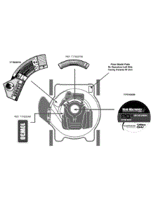 Label Map 11A-02Jx700 parts for Yard Machines Push Walk-Behind Mower 11A-02JX700 / 2012 from AppliancePartsPros.com