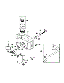 1P65nu Fuel Tank parts for Yard Machines Push Walk-Behind Mower 11A-02JX700 / 2014 from AppliancePartsPros.com