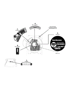 Label Map parts for Yard Machines Push Walk-Behind Mower 11A-02MG000 / 2008 from AppliancePartsPros.com