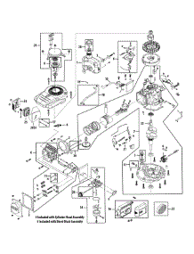 Engine Assembly parts for Yard Machines Push Walk-Behind Mower 11A-02MG000 / 2009 from AppliancePartsPros.com