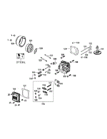 1T65nu Cylinder Head & Muffler parts for Yard Machines Push Walk-Behind Mower 11A-02SB700 / 2014 from AppliancePartsPros.com