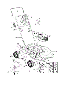 General Assembly parts for Yard Machines Push Walk-Behind Mower 11A-030A000 / 1997 from AppliancePartsPros.com