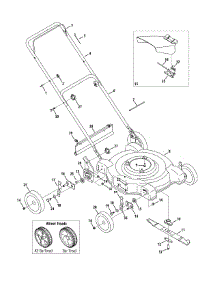 General Assembly parts for Yard Machines Push Walk-Behind Mower 11A-030F200 / 2009 from AppliancePartsPros.com