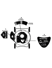 Label Map parts for Yard Machines Push Walk-Behind Mower 11A-034E000 / 2008 from AppliancePartsPros.com