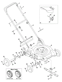 General Assembly parts for Yard Machines Push Walk-Behind Mower 11A-034R200 / 2008 from AppliancePartsPros.com