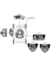 Label Map 11A-084 parts for Yard Machines Push Walk-Behind Mower 11A-084D000 / 2010 from AppliancePartsPros.com