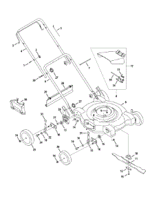 General Assembly parts for Yard Machines Push Walk-Behind Mower 11A-084R229 / 2009 from AppliancePartsPros.com