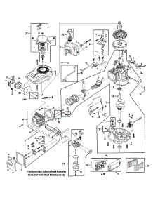 Engine Assembly 1P61p0 parts for Yard Machines Push Walk-Behind Mower 11A-08MA029 / 2008 from AppliancePartsPros.com