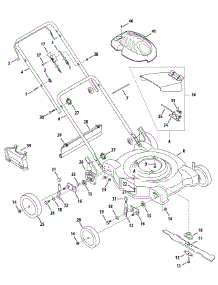 General Assembly parts for Yard Machines Push Walk-Behind Mower 11A-08MA029 / 2008 from AppliancePartsPros.com