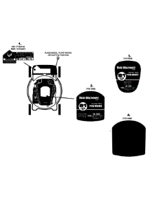 Label Map 414 parts for Yard Machines Push Walk-Behind Mower 11A-414G200 / 2008 from AppliancePartsPros.com