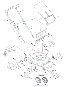 General Assembly parts for Yard Machines Push Walk-Behind Mower 11A-419Q229 / 2008 from AppliancePartsPros.com