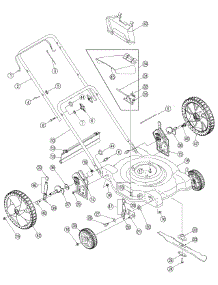 General Assembly parts for Yard Machines Push Walk-Behind Mower 11A-503A800 / 2006 from AppliancePartsPros.com