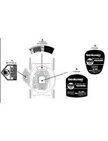 Label Map parts for Yard Machines Push Walk-Behind Mower 11A-504C000 / 2008 from AppliancePartsPros.com