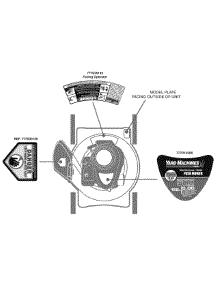 Label Map 11A-504 parts for Yard Machines Push Walk-Behind Mower 11A-504E020 / 2010 from AppliancePartsPros.com