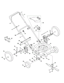 General Assembly parts for Yard Machines Push Walk-Behind Mower 11A-504G200 / 2009 from AppliancePartsPros.com