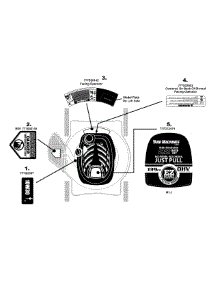 Label Map parts for Yard Machines Push Walk-Behind Mower 11A-50M9000 / 2008 from AppliancePartsPros.com