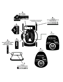 Label Map parts for Yard Machines Push Walk-Behind Mower 11A-54MC000 / 2008 from AppliancePartsPros.com