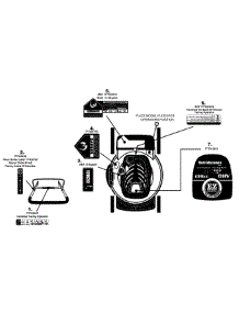 Label Map parts for Yard Machines Push Walk-Behind Mower 11A-54MY229 / 2008 from AppliancePartsPros.com