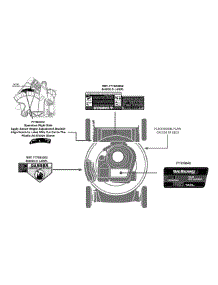 Label Map 11A-A00m700 parts for Yard Machines Push Walk-Behind Mower 11A-A00M700 / 2012 from AppliancePartsPros.com