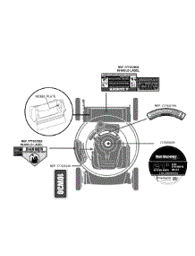 Label Map 11A-A0jt700 parts for Yard Machines Push Walk-Behind Mower 11A-A0JT700 / 2015 from AppliancePartsPros.com