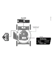 Label Map 11A-A40m700 parts for Yard Machines Push Walk-Behind Mower 11A-A40M700 / 2013 from AppliancePartsPros.com
