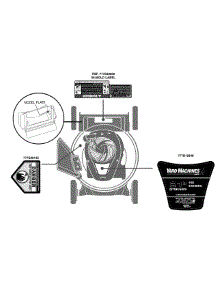 Label Map 11A-A40x700 parts for Yard Machines Push Walk-Behind Mower 11A-A40X700 / 2014 from AppliancePartsPros.com