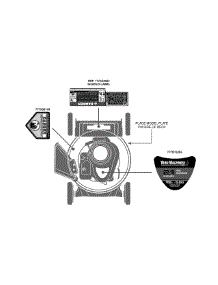 Label Map 11A-A44e000 parts for Yard Machines Push Walk-Behind Mower 11A-A44E000 / 2011 from AppliancePartsPros.com
